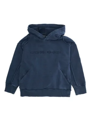 Emporio Armani Kids ハーフジップ プルオーバー | ブルー | FARFETCH JP