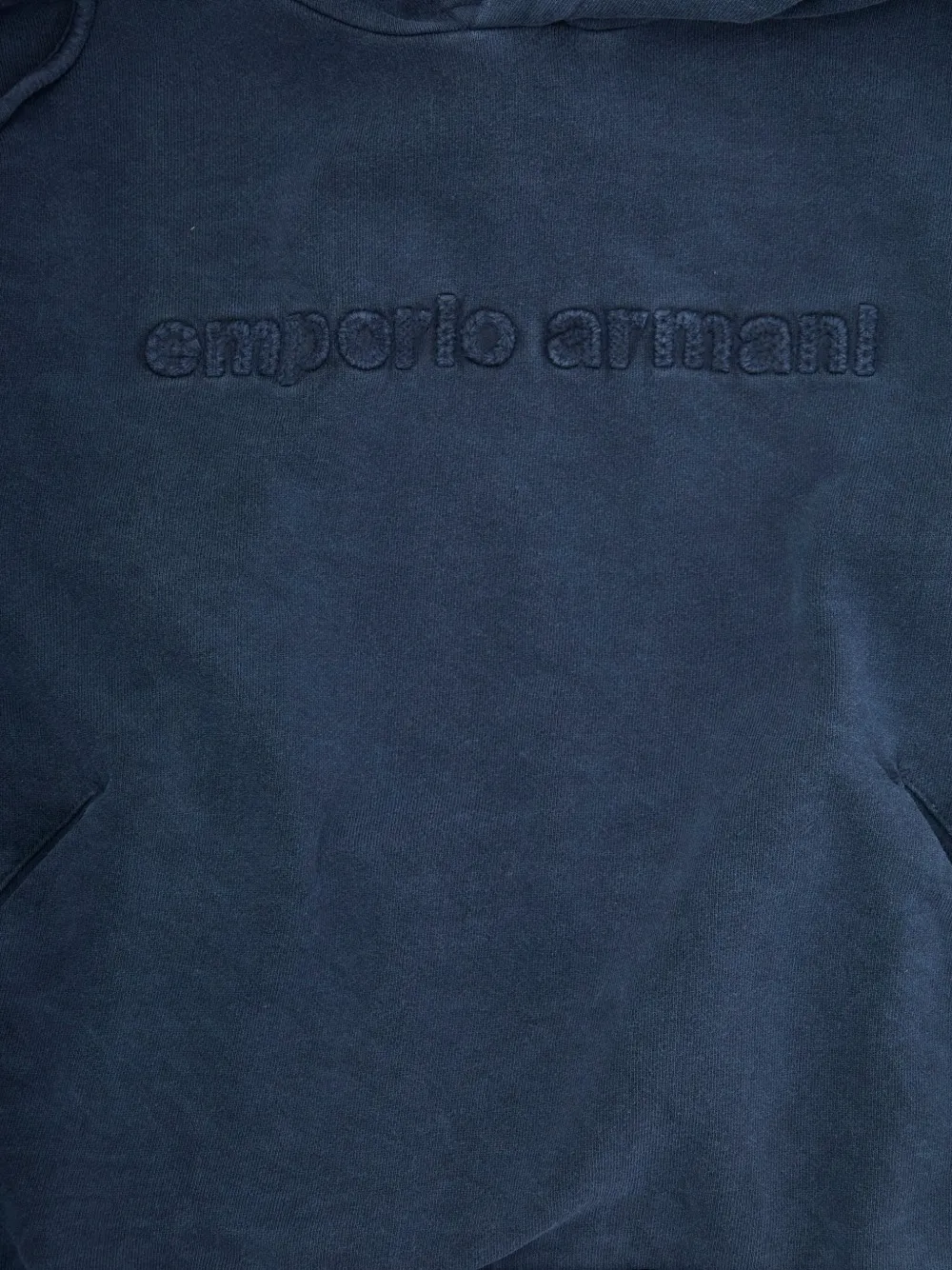 Emporio Armani Kids Hoodie met logo Blauw