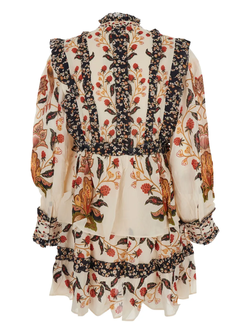 FARM Rio floral-print mini dress - Beige