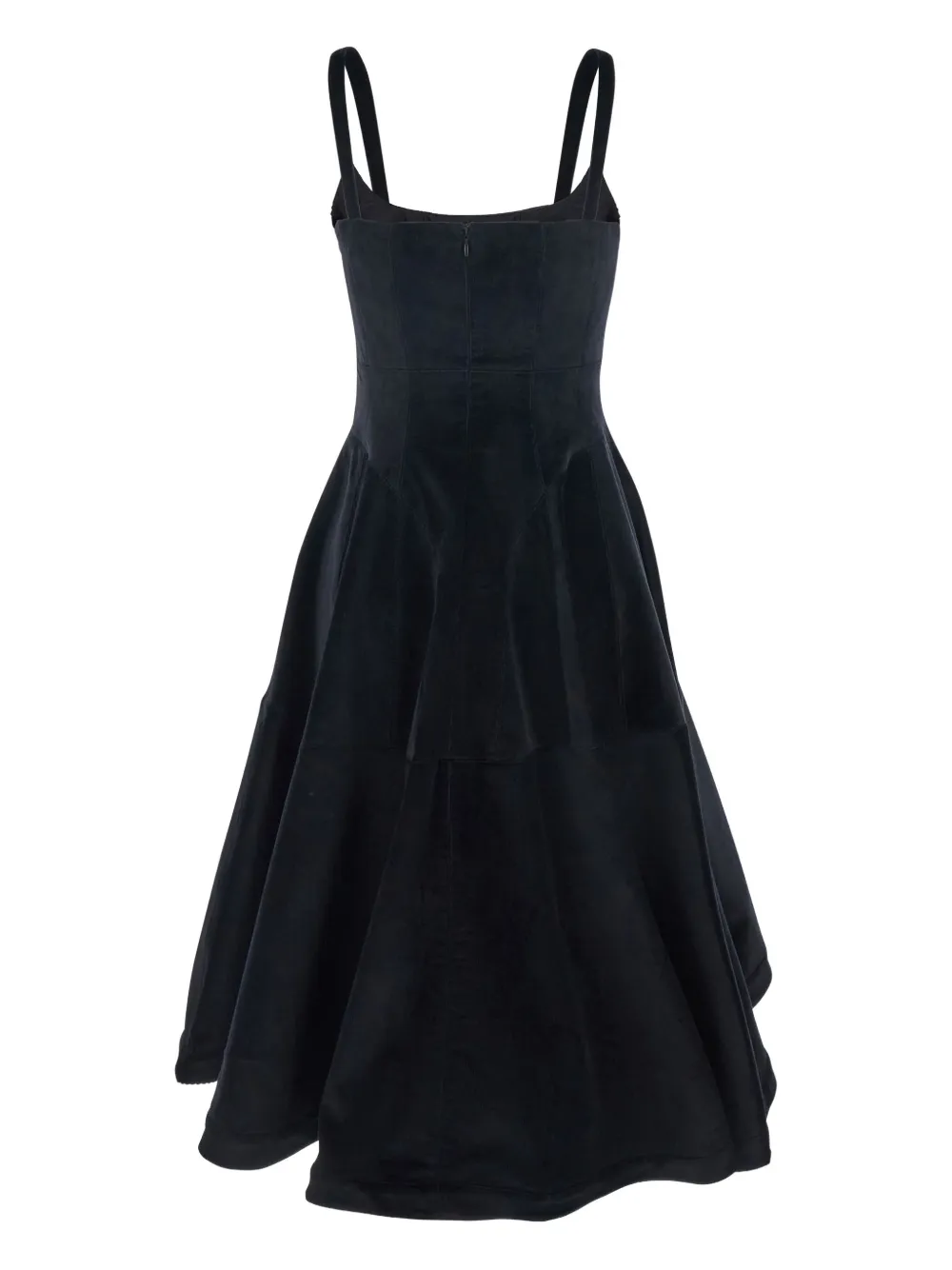 Giovanni Bedin square-neck dress - Zwart