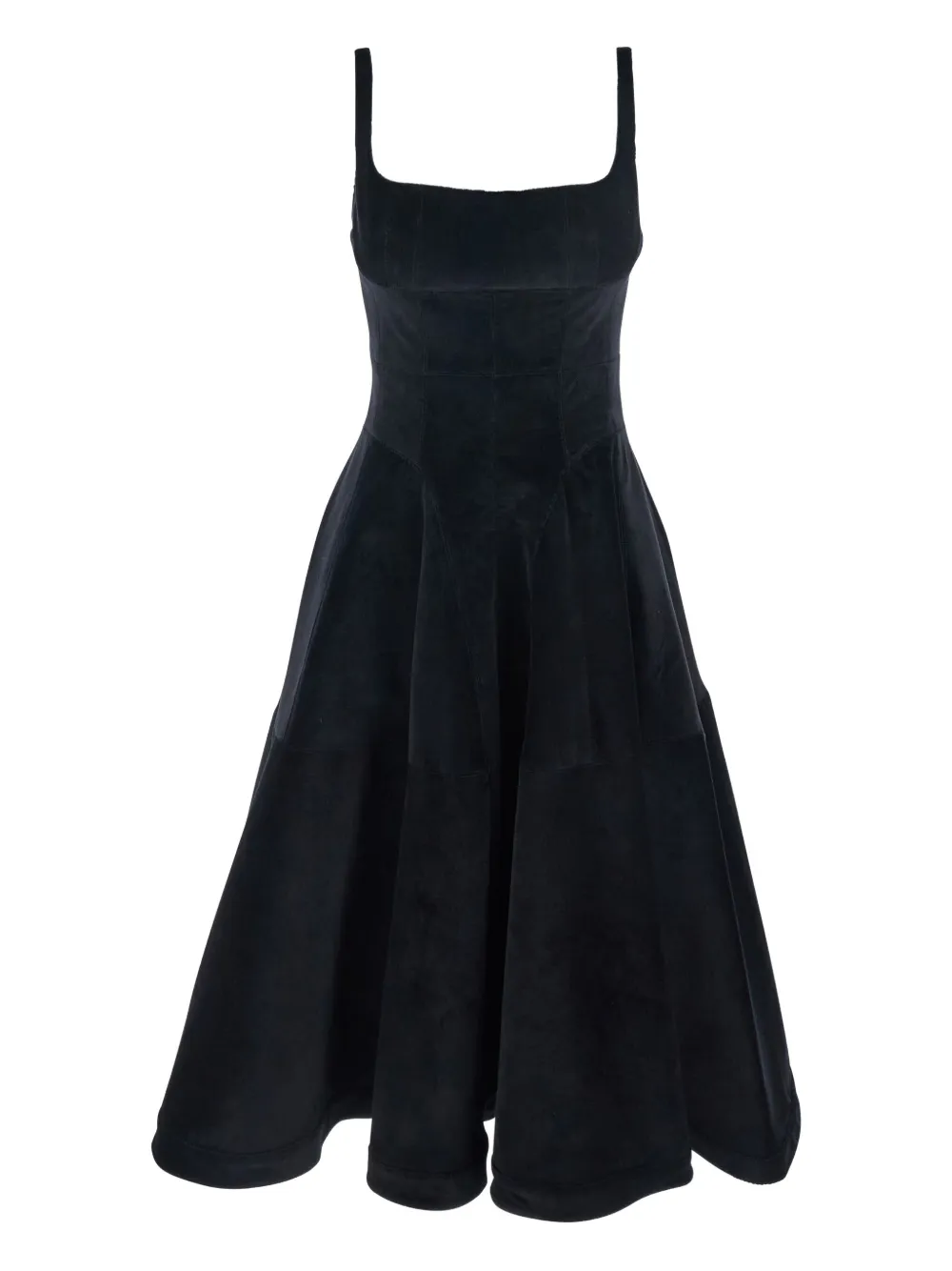 Giovanni Bedin Jurk met vierkante hals Zwart