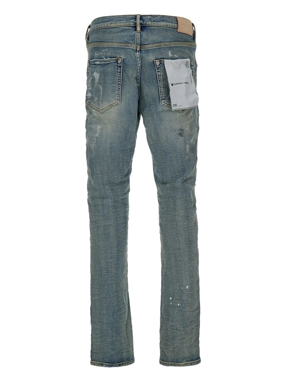Purple Brand paint-print distressed jeans | Slim-Fit Jeans | Image 2