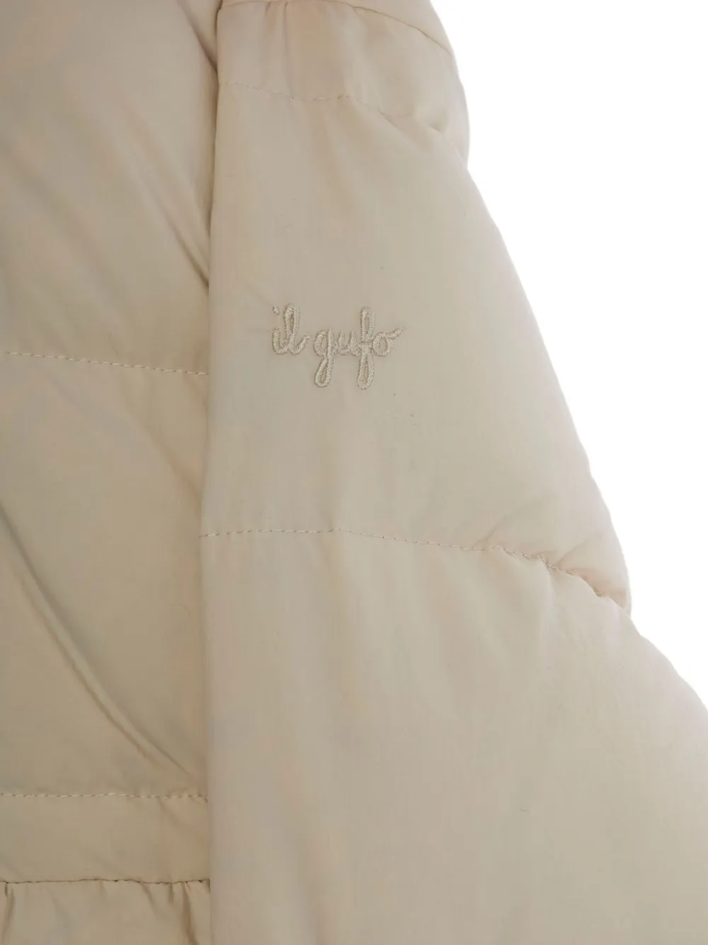 Il Gufo Jas met geborduurd logo Beige