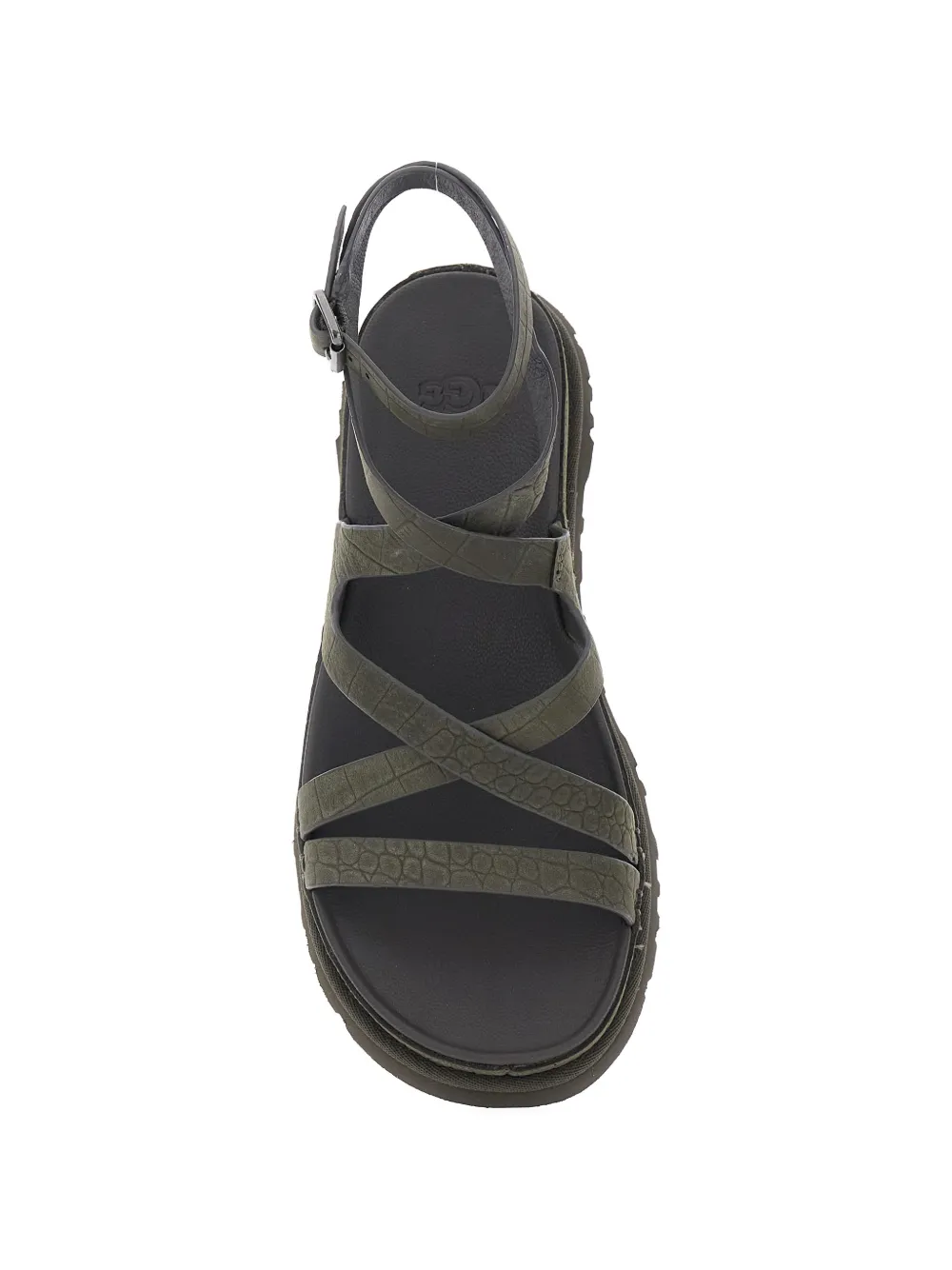 UGG Golden Gaze croc-effect buckled sandals Groen