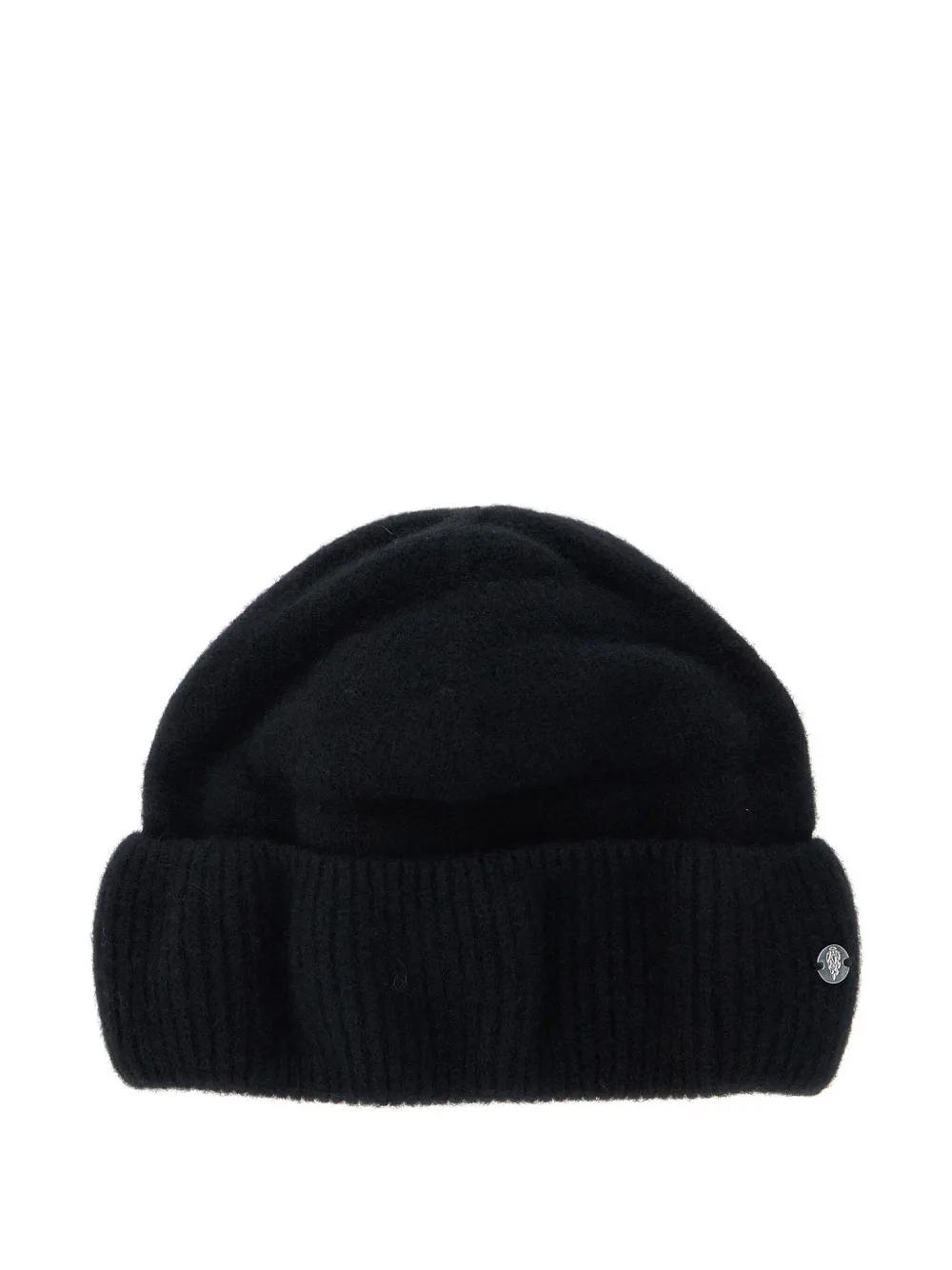 Helen Kaminski ribbed logo-plaque beanie - Nero
