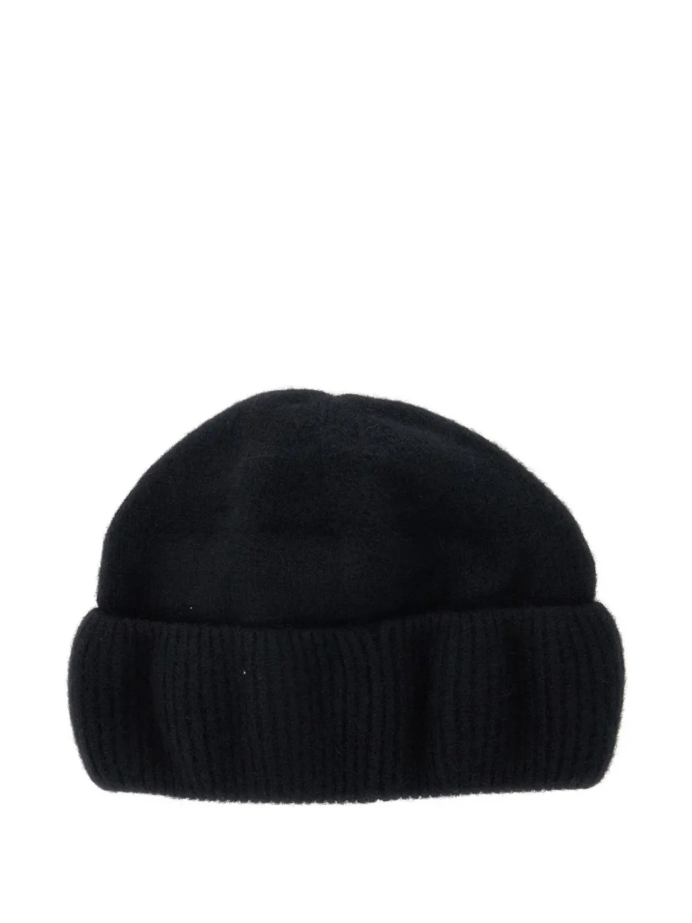 Helen Kaminski ribbed logo-plaque beanie - Zwart