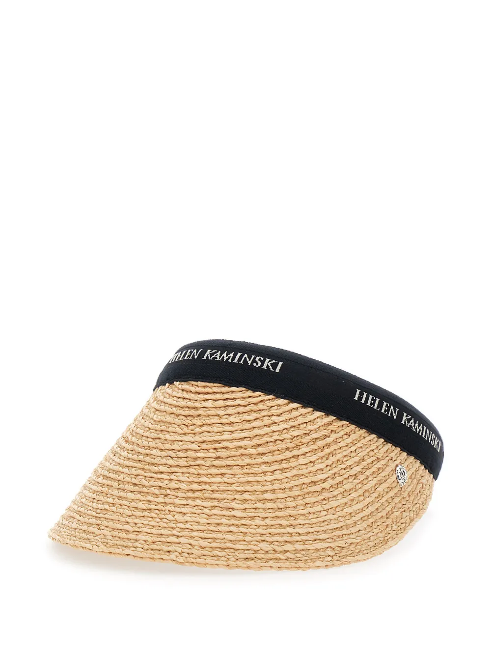 Helen Kaminski woven straw visor hat - Toni neutri