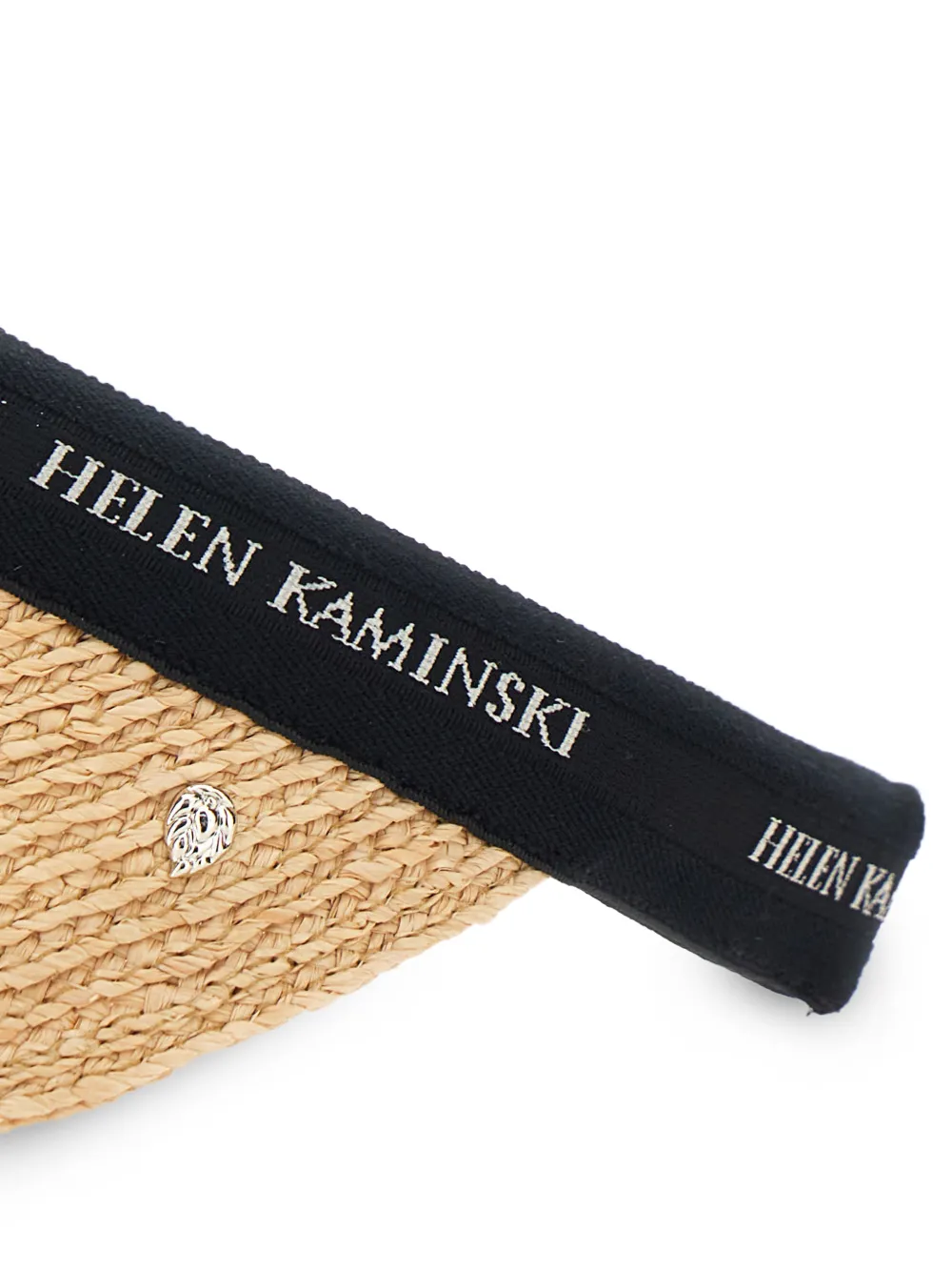  Helen Kaminski Woven Straw Visor Hat - Neutrals 