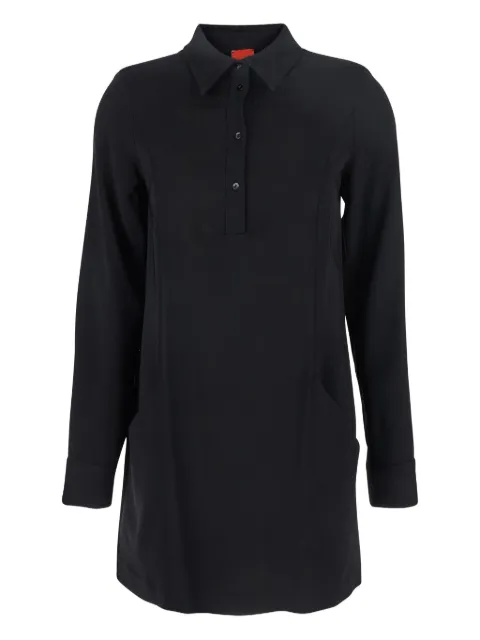 Merci classic collar button midi dress