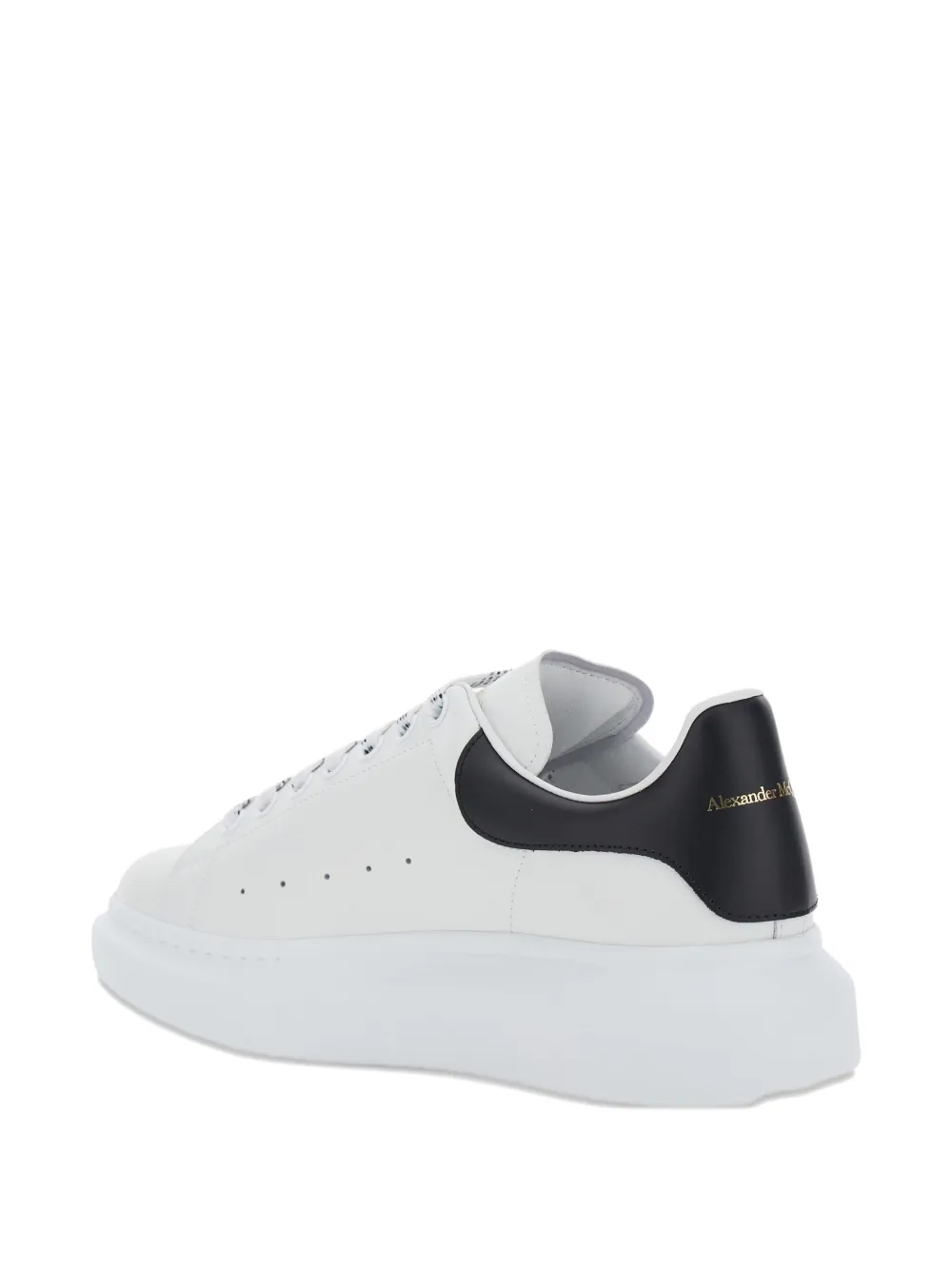 Alexander McQueen logo-lettering low-top sneakers Wit