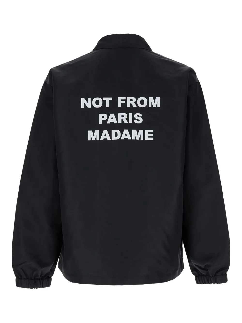 Drôle De Monsieur La Veste shirtjack met tekst Zwart