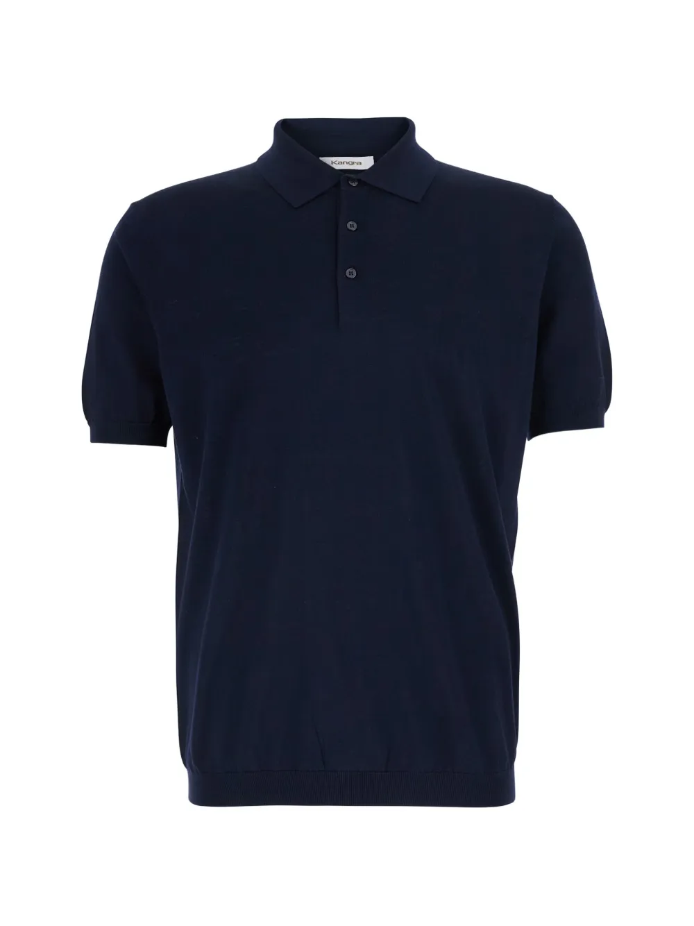 Kangra short-sleeved cotton polo shirt - Blu