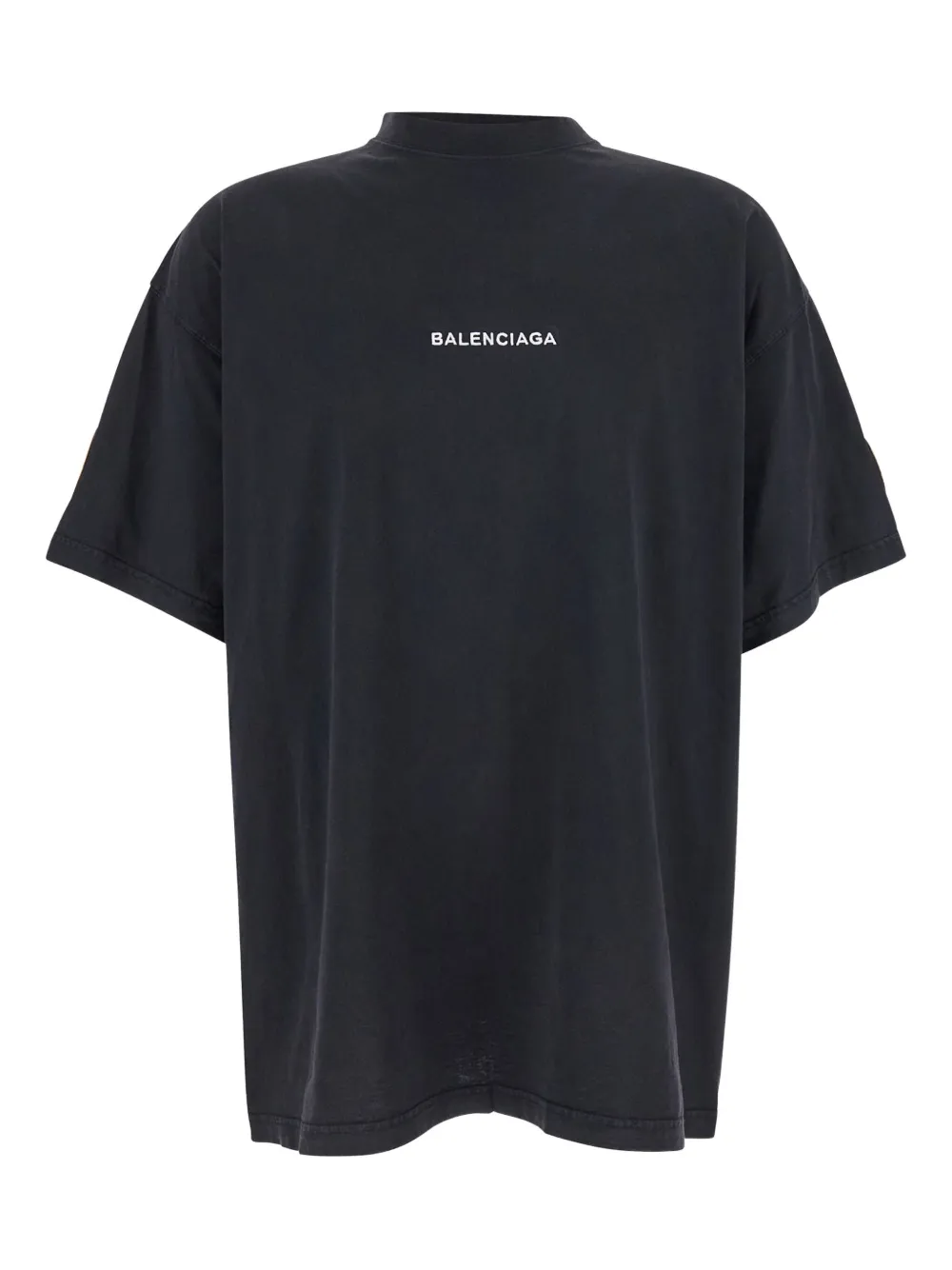 Balenciaga T-shirt met logopatch en logo Zwart