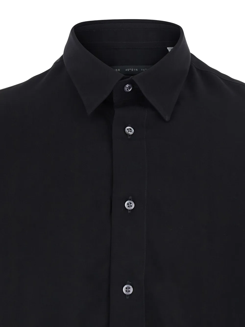 Low Brand Button-up overhemd Zwart