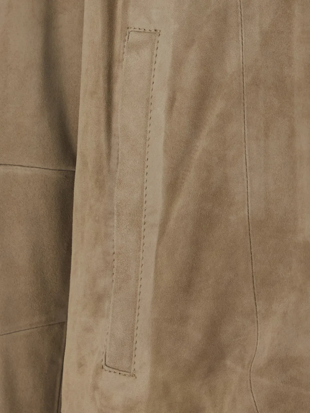  Low Brand Suede Shirt Jacket - Neutrals 