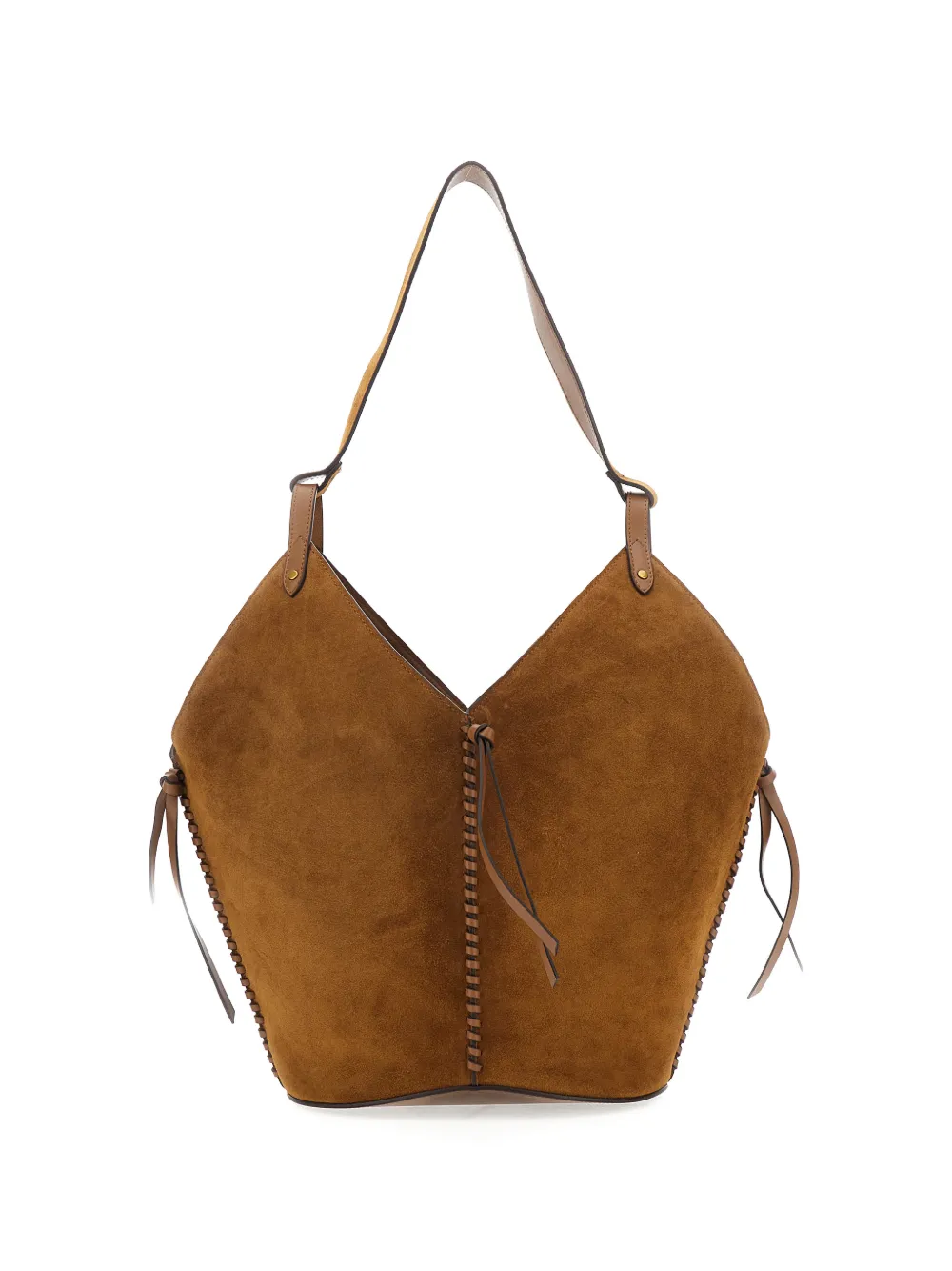 ISABEL MARANT Tampa suede shoulder bag - Bruin