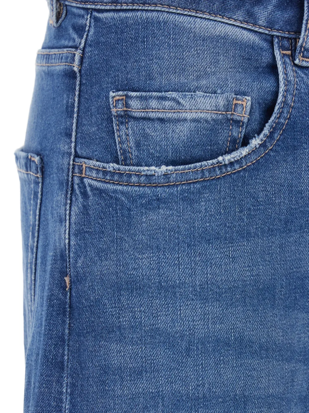  Icon Denim Button Jeans - Blue 
