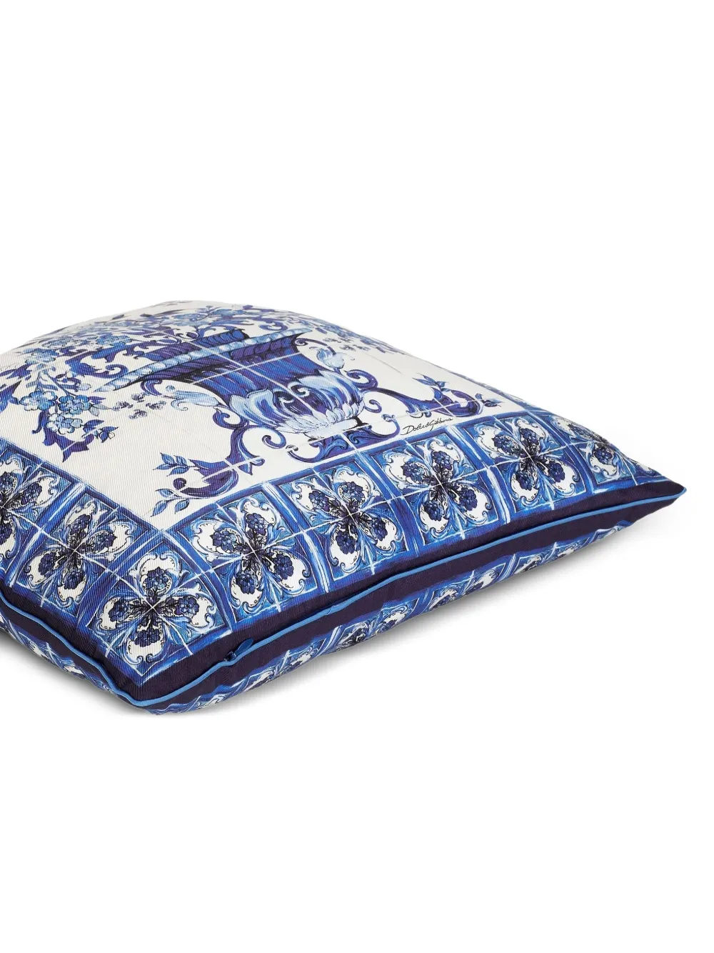Dolce & Gabbana Casa Floral-print Cushion In White