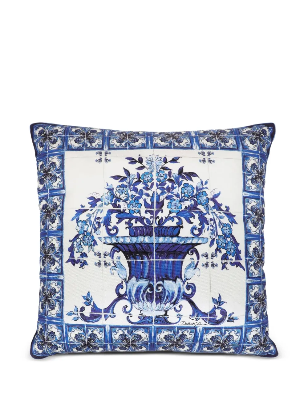 Dolce & Gabbana Casa Floral-print Cushion In White