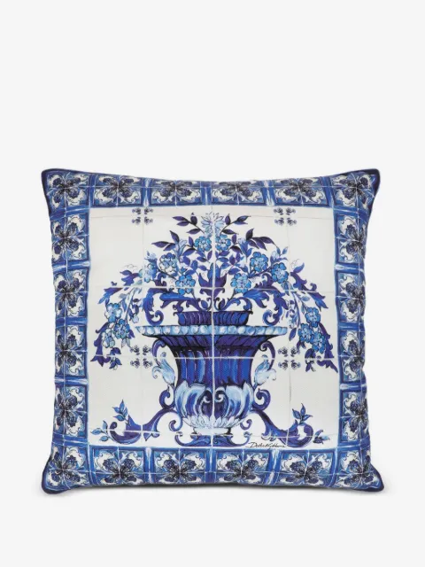 Dolce & Gabbana Casa cojín con estampado floral
