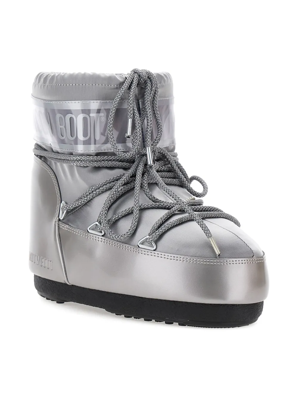 Moon Boot Logo-print Snow Boots In Silver