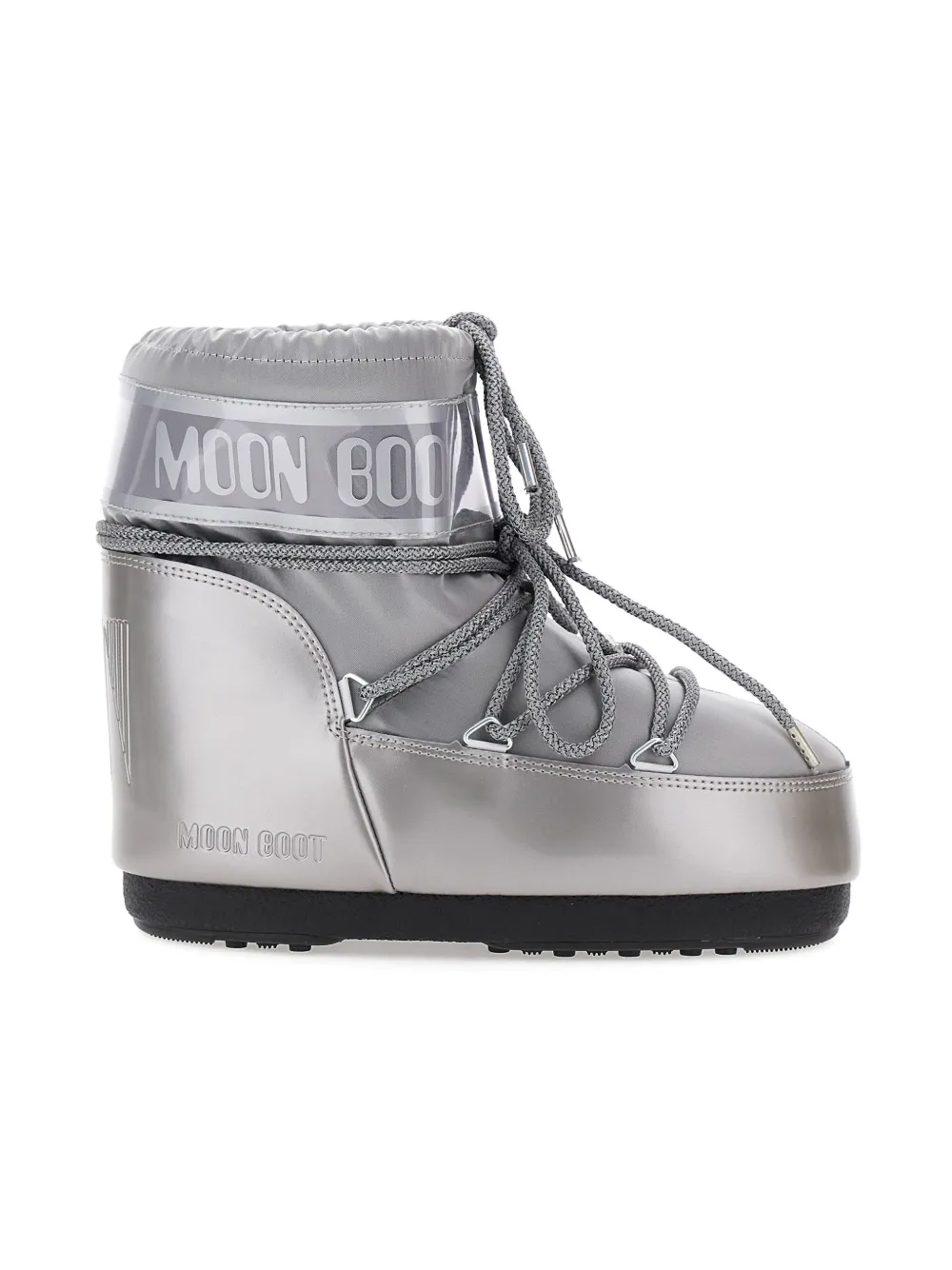 Moon Boot Logo-print Snow Boots In Silver