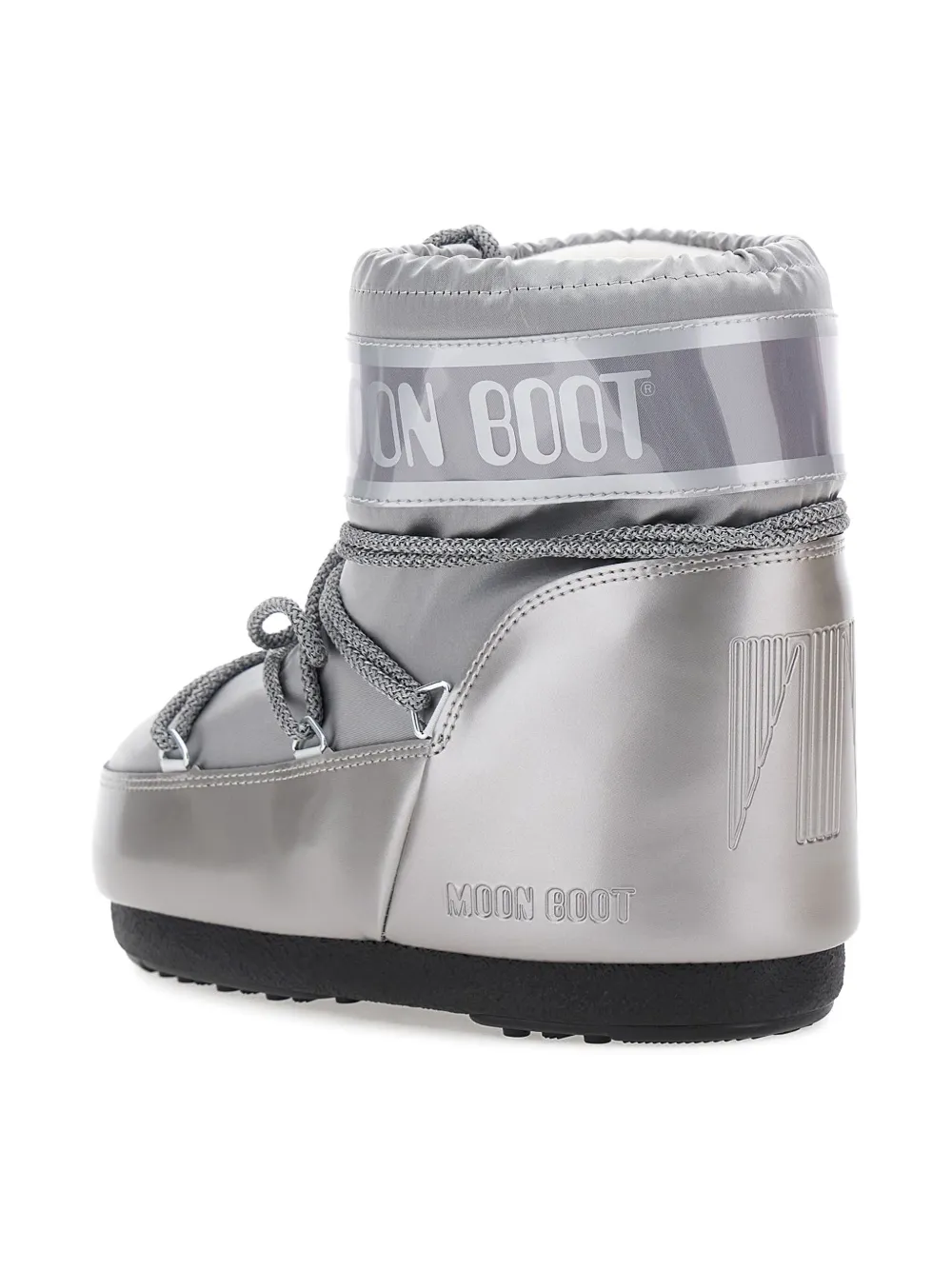 Moon Boot Logo-print Snow Boots In Silver