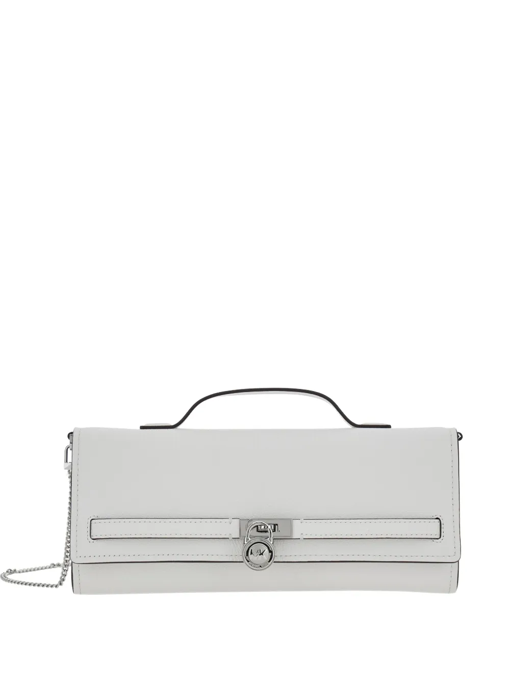 Michael Michael Kors Hamilton Moderne padlock chain tote bag - Bianco