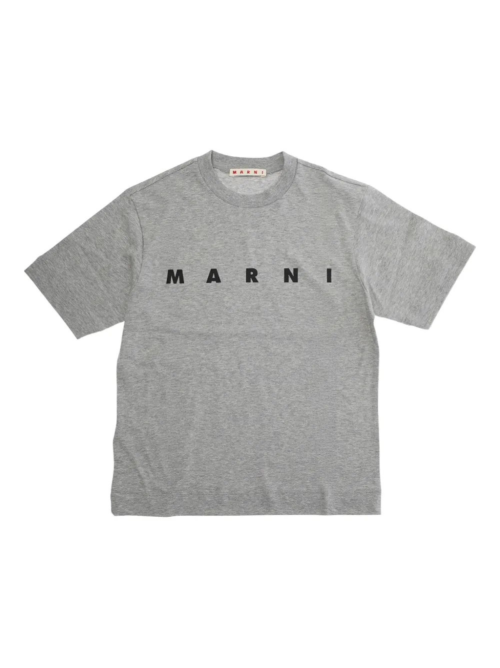 Marni Kids logo-detail T-shirt - Grigio