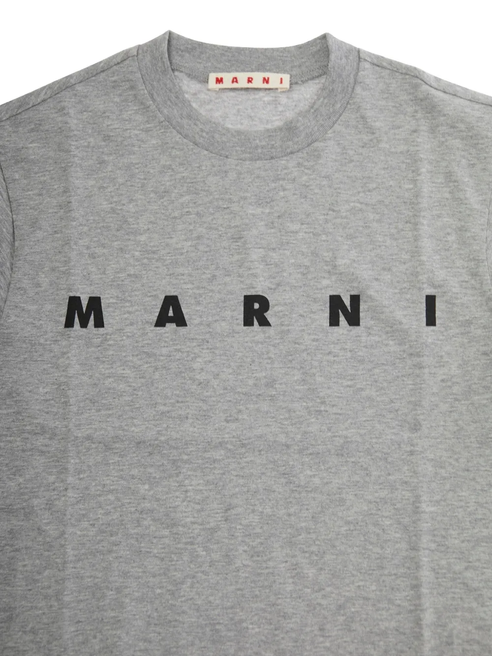Marni Kids T-shirt met logo Grijs