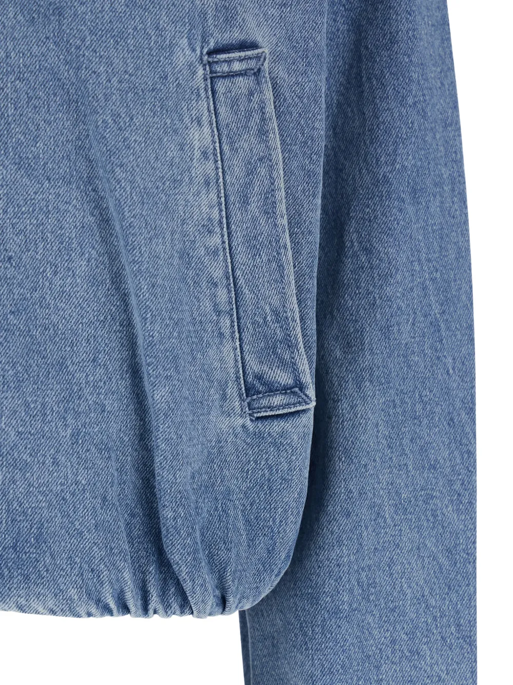 Michael Kors Denim jack met rits Blauw