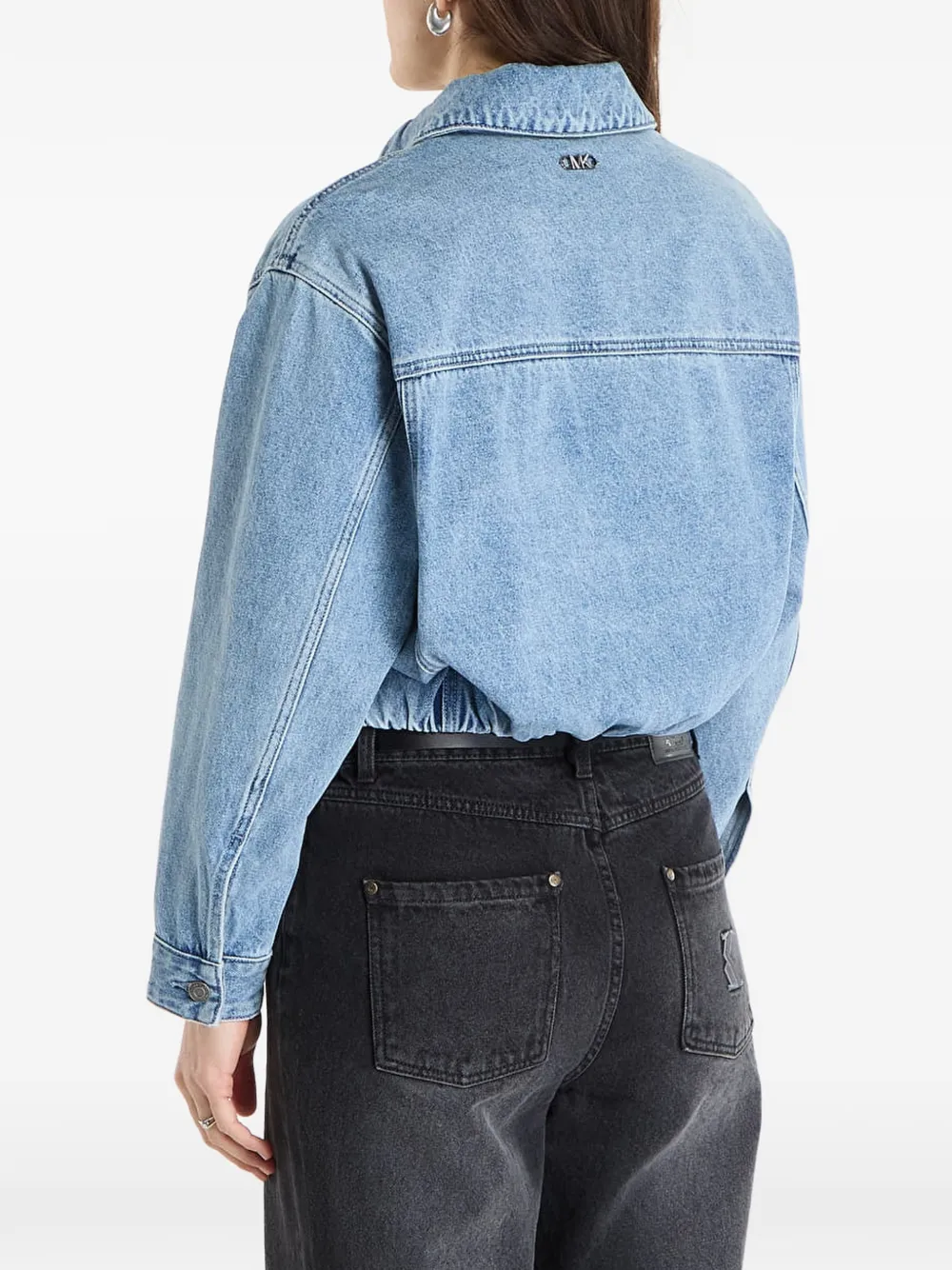 Michael Kors Denim jack met rits Blauw
