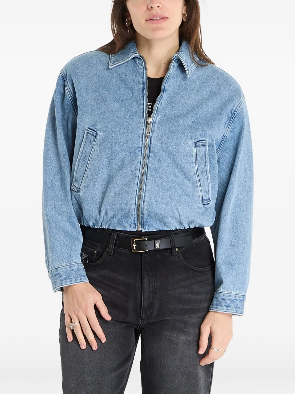 Michael Michael Kors zip-up denim jacket - Blau