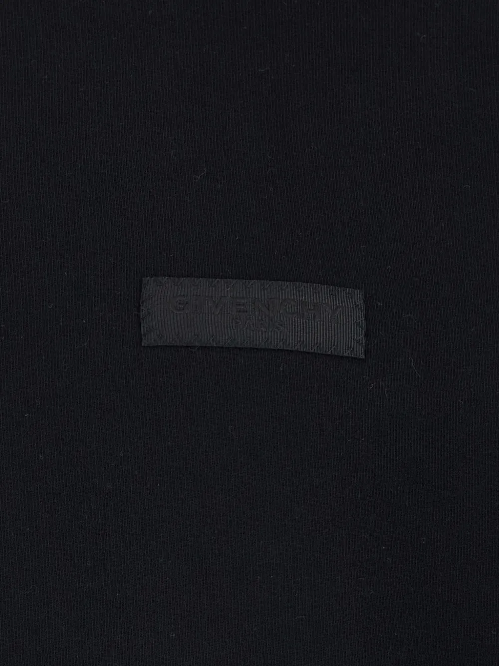  Givenchy Sudadera De Algodón Con Parche - Negro 