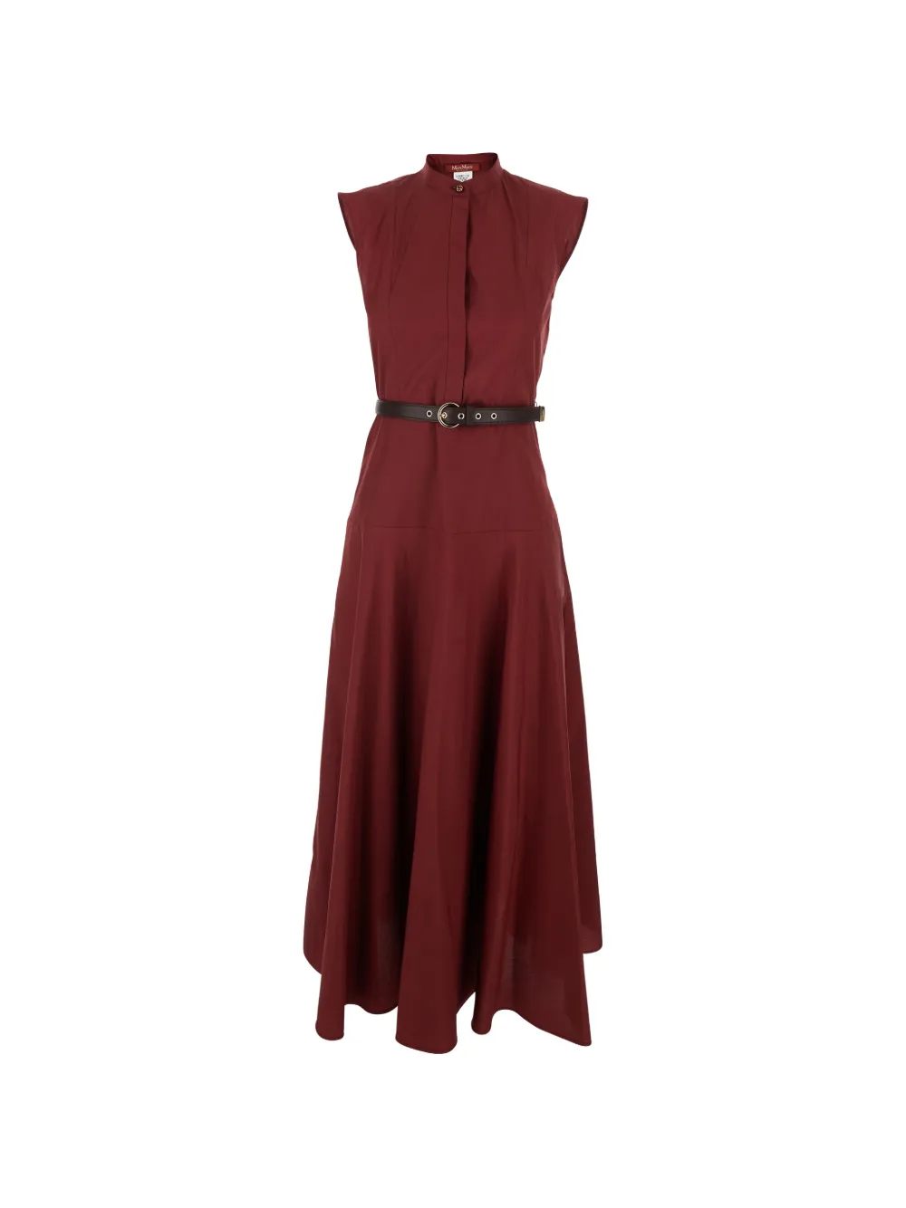 Max Mara A-line belted maxi dress - Rosso