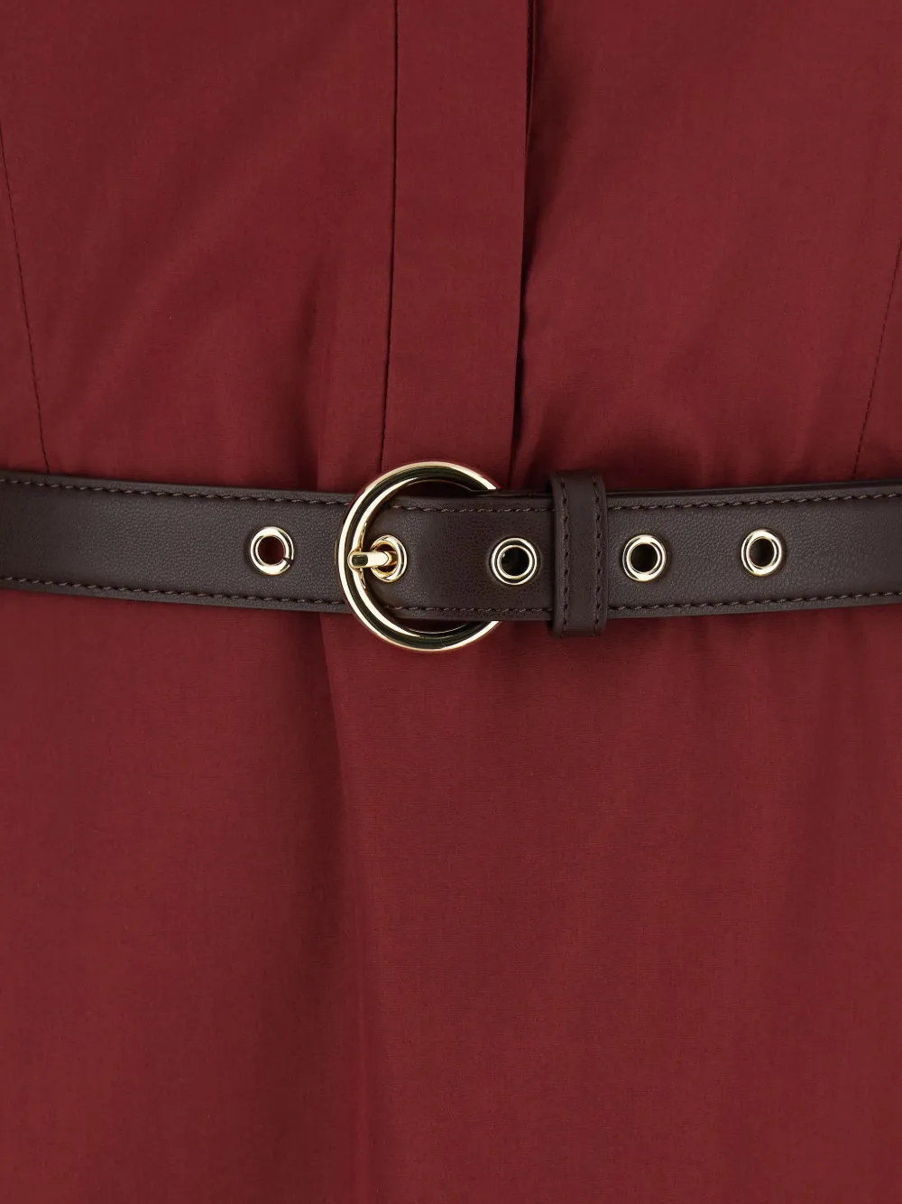  Max Mara A-line Belted Maxi Dress - Red 