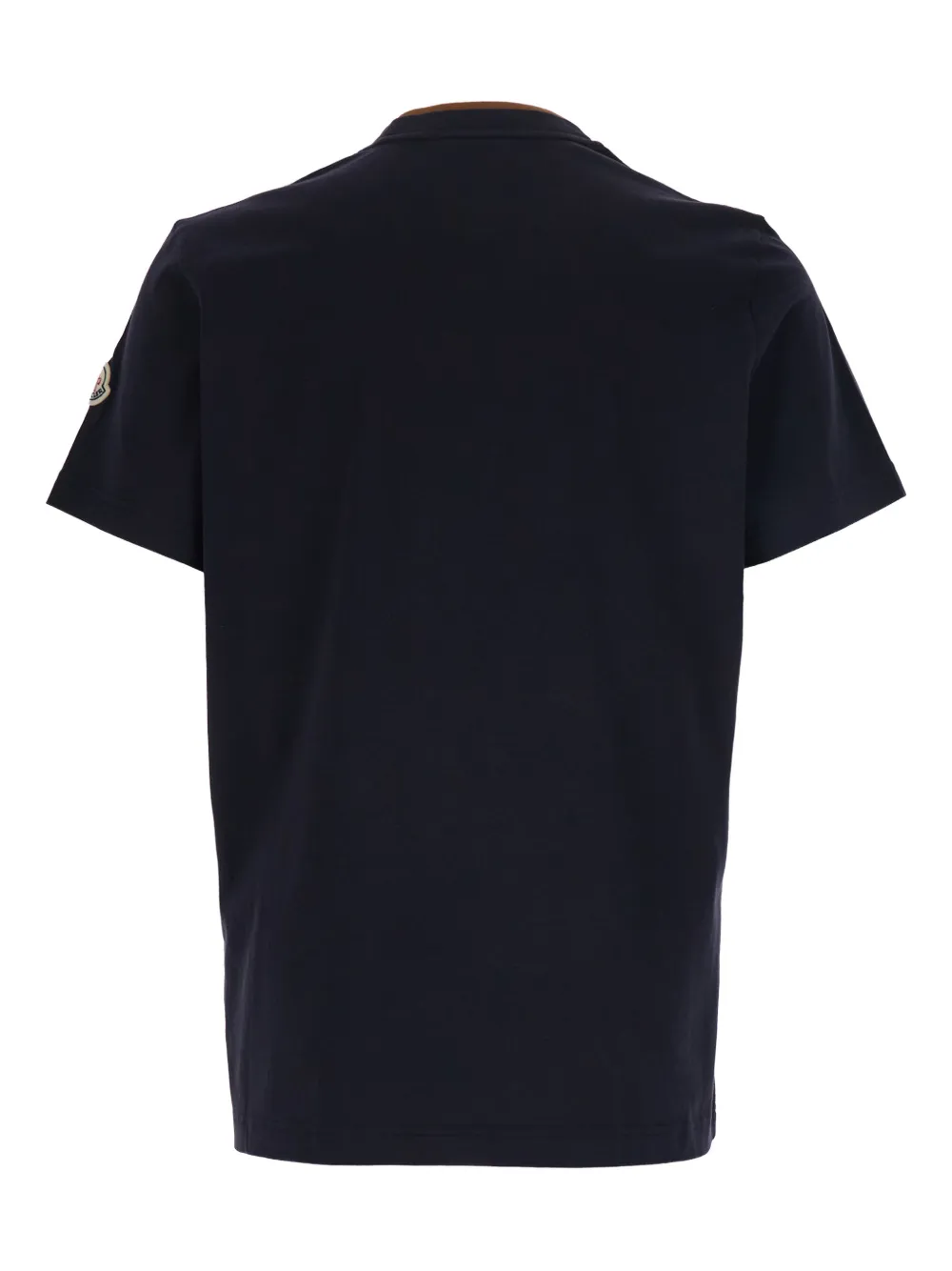 Moncler logo-embroidered T-shirt - Blauw