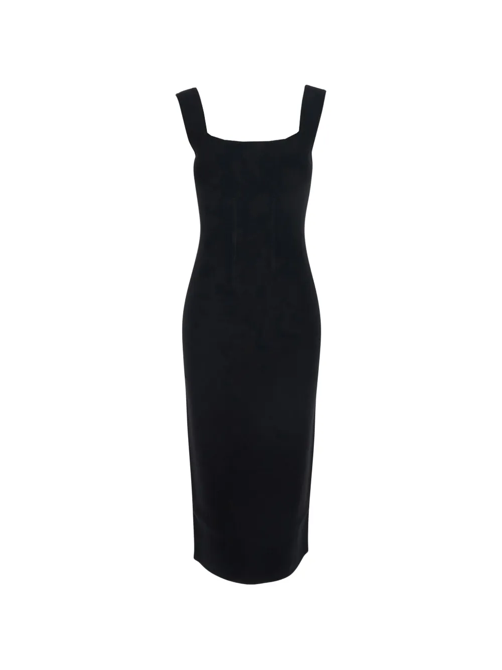 Max Mara square-neck dress - Nero