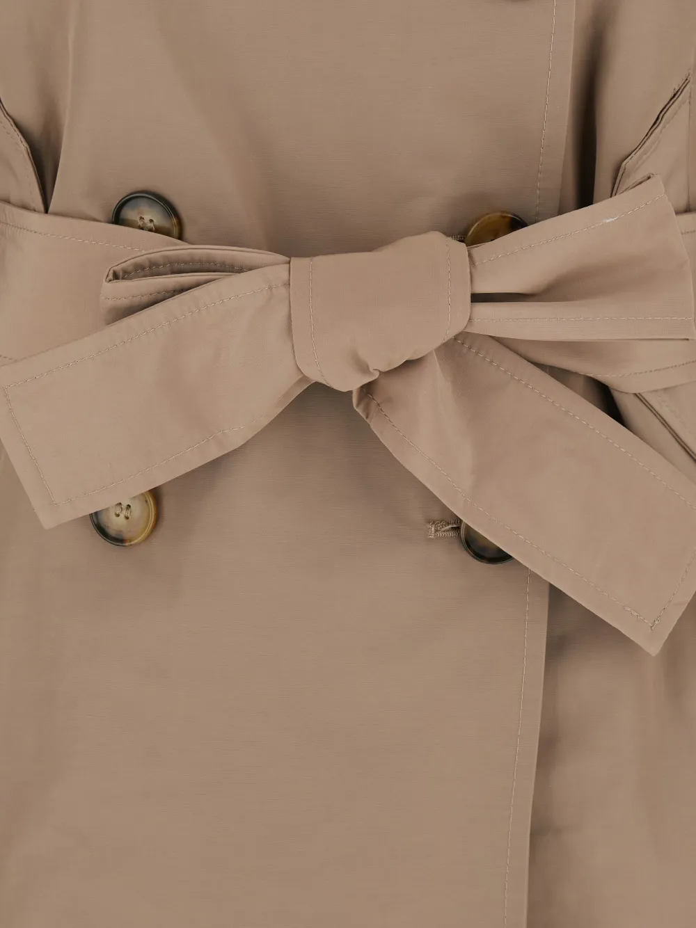  Merci Buttoned Belted Coat - Neutrals 