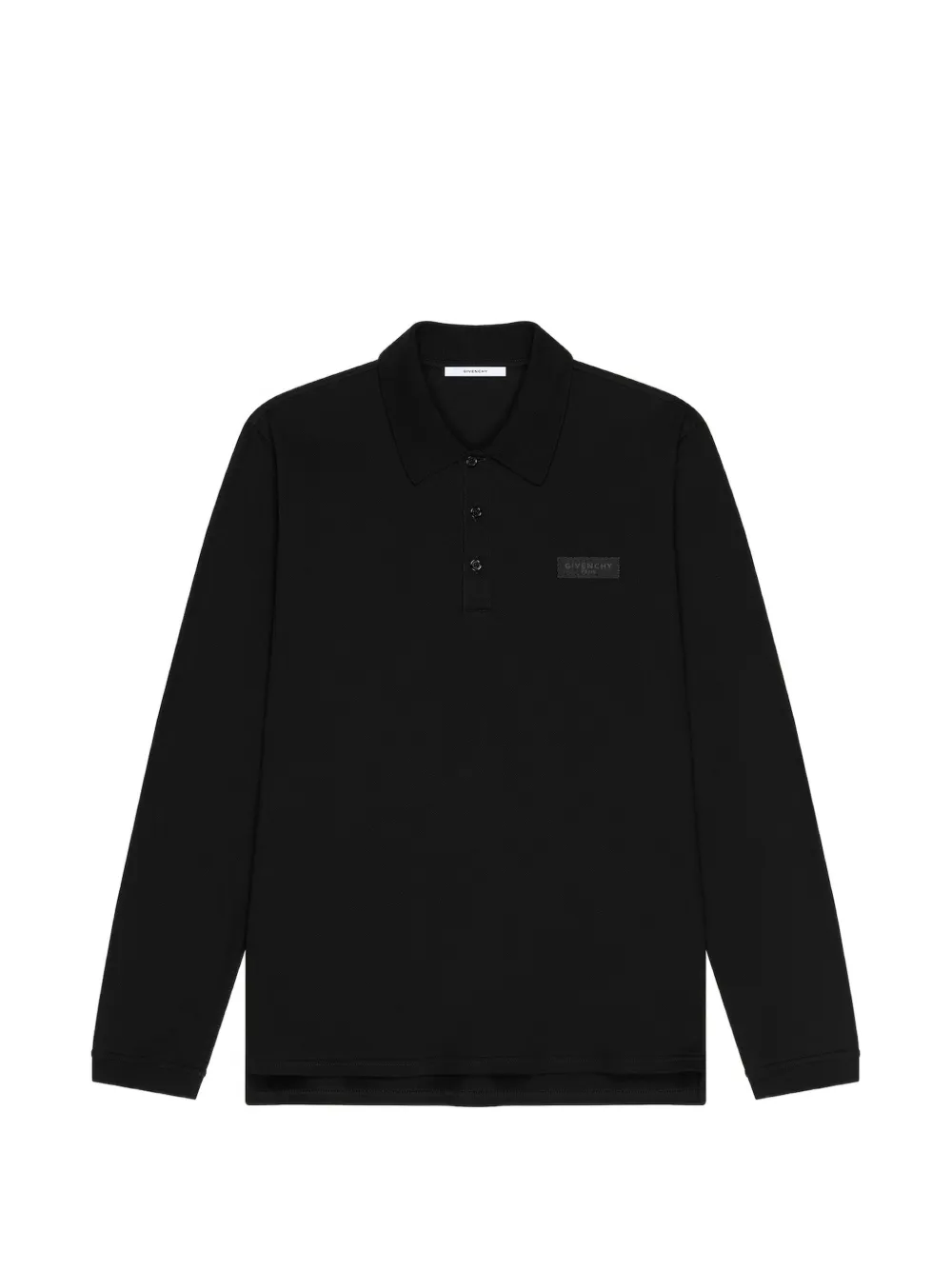 Givenchy Katoenen poloshirt met Paris grosgrain-band Zwart