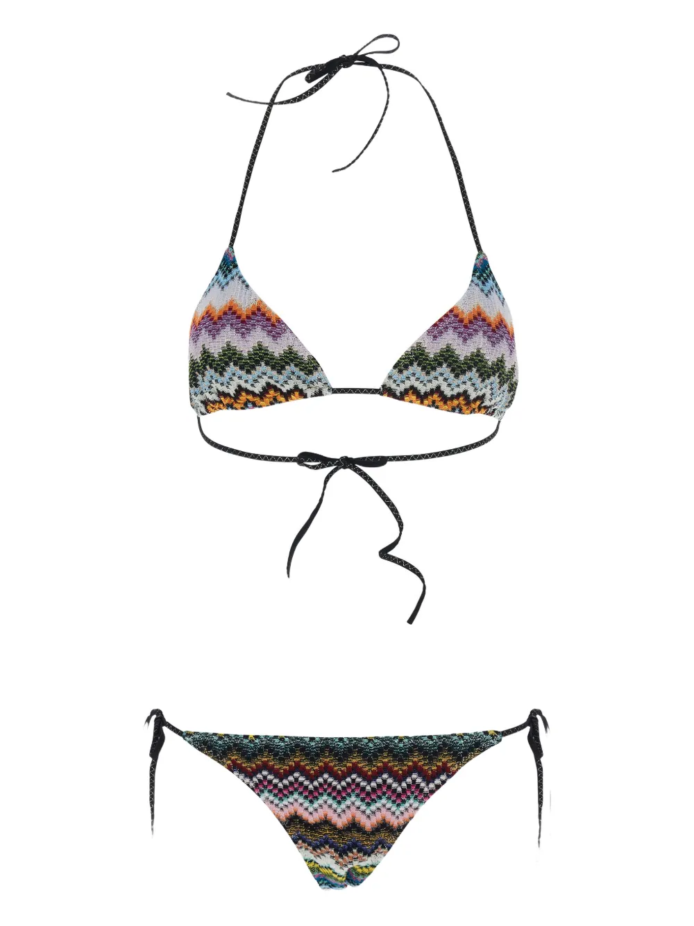 Missoni chevron-design bikini - Nero