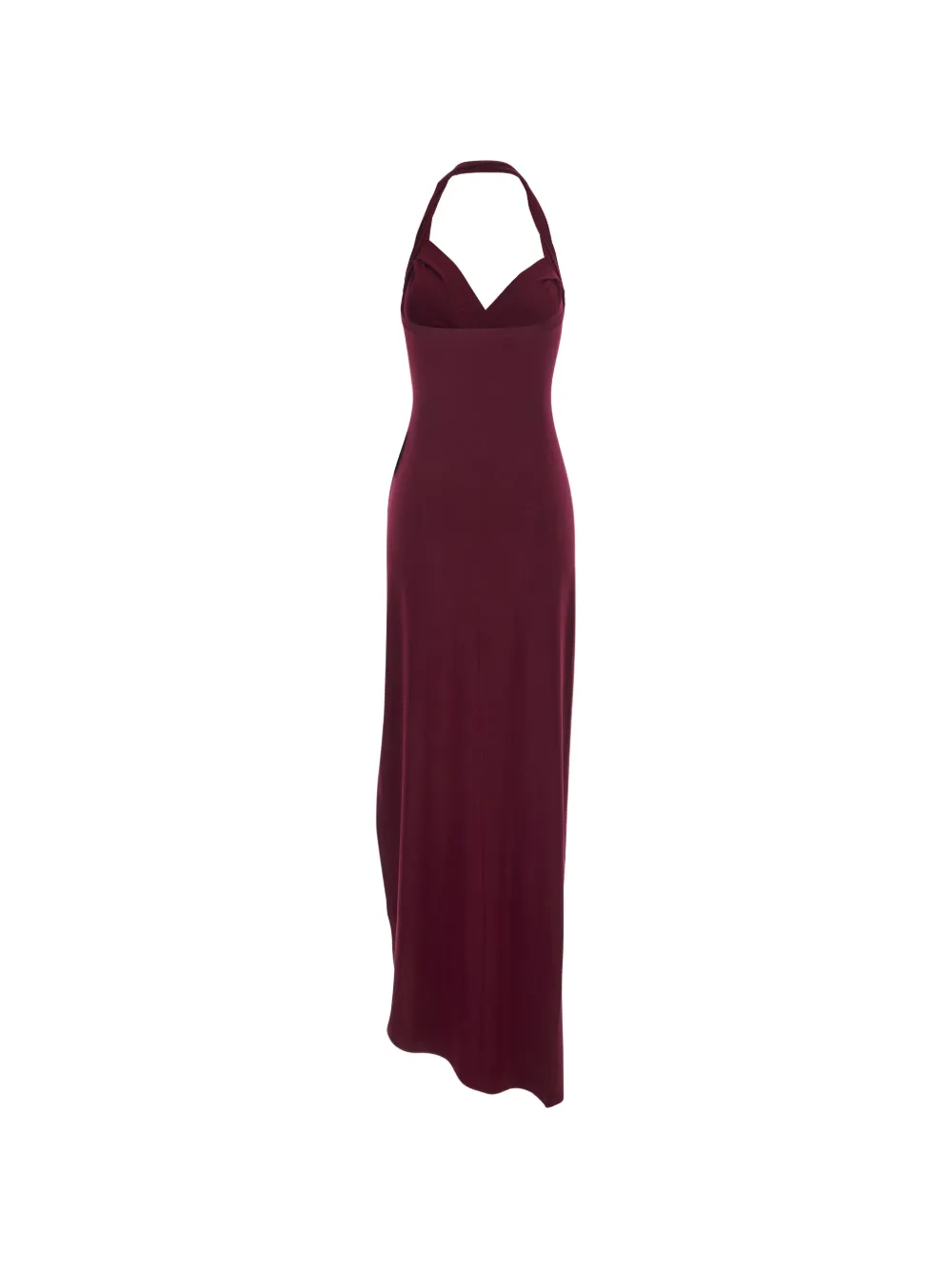  Norma Kamali Halterneck Draped Dress - Red 
