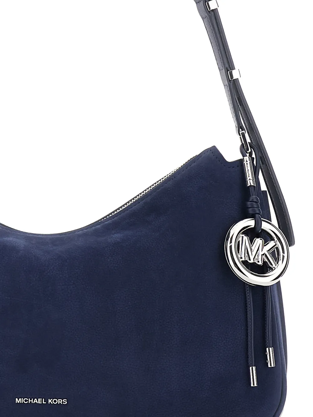 Michael Kors Nolita medium schoudertas met logo-bedel Blauw