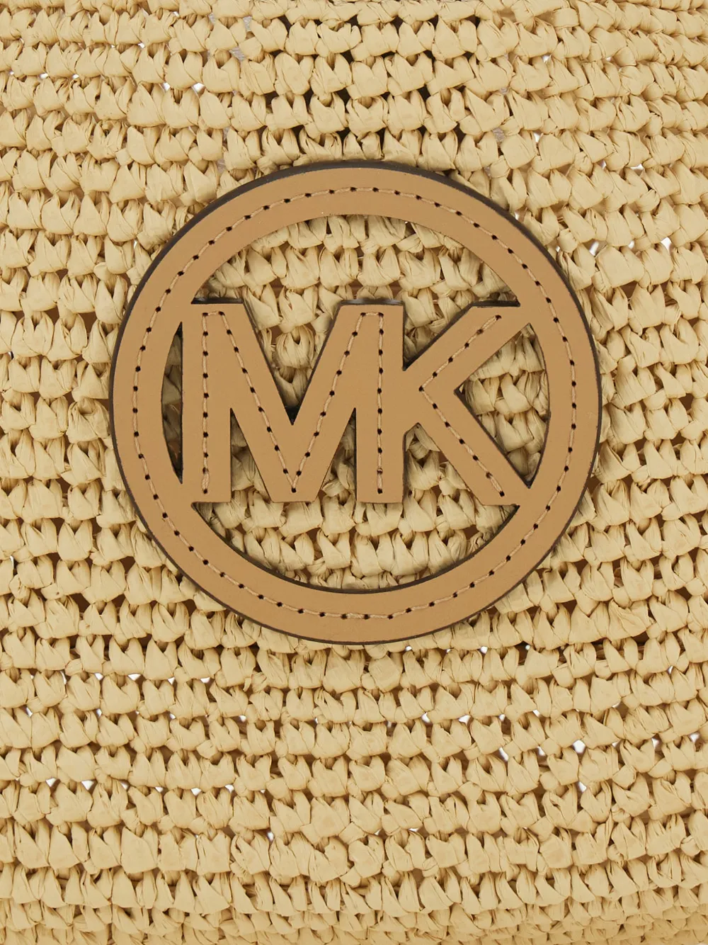 Michael Kors Schoudertas met logopatch Beige