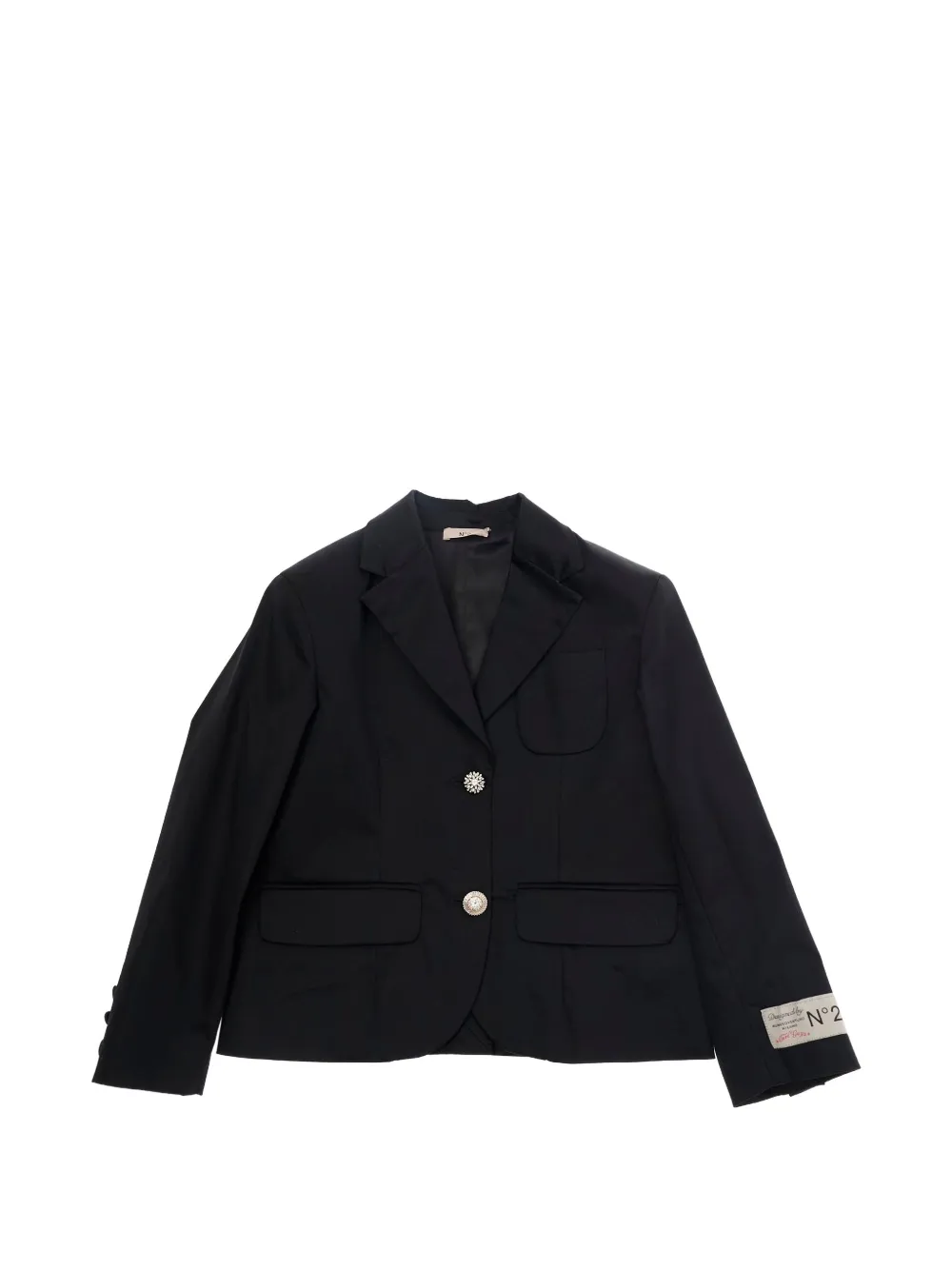 Nº21 Kids button single-breasted jacket - Schwarz