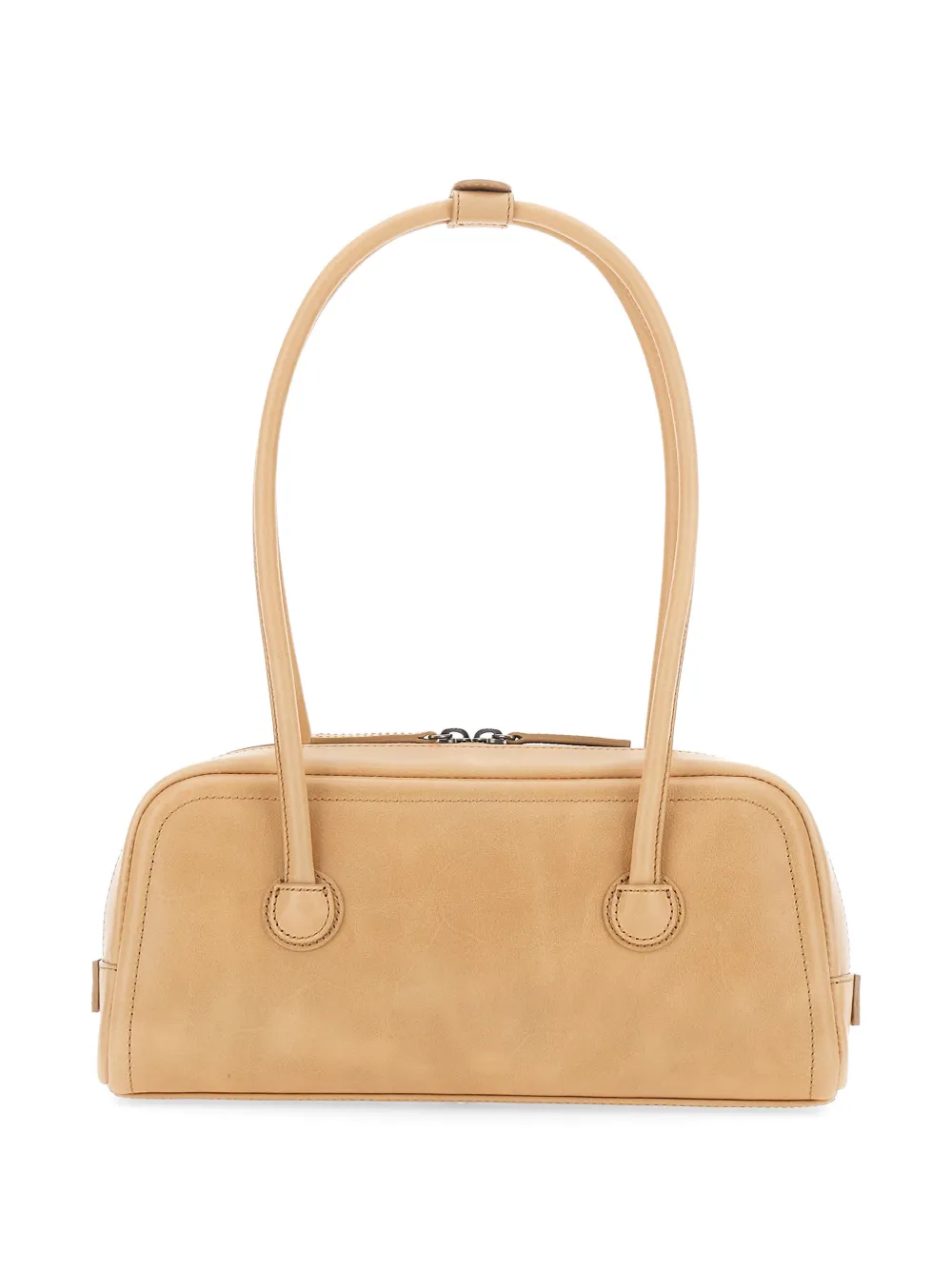 Marge Sherwood Leren schoudertas Beige