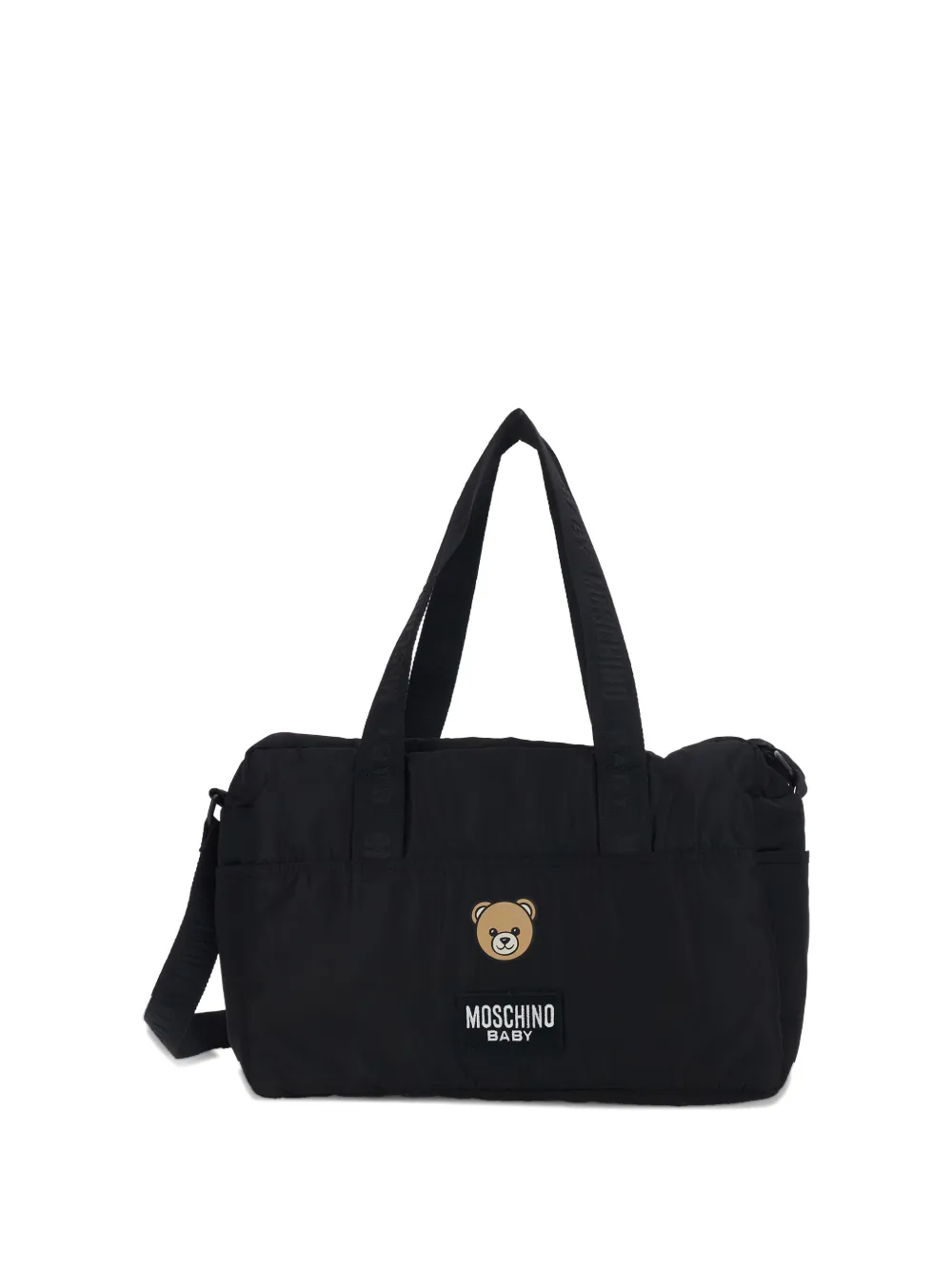 Moschino Kids logo-print changing bag - Schwarz