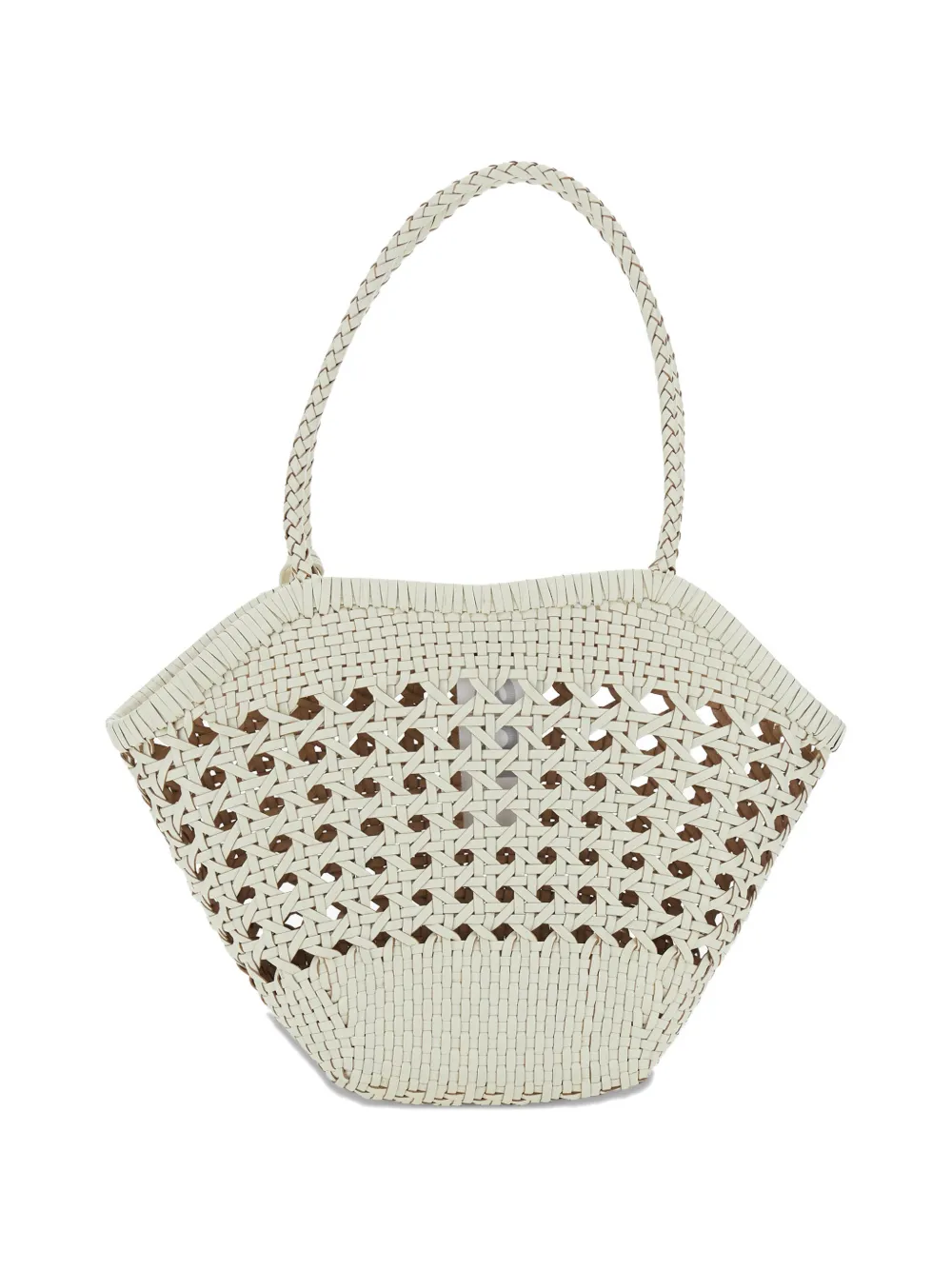 Osoi Lip braided openwork shoulder bag - Bianco