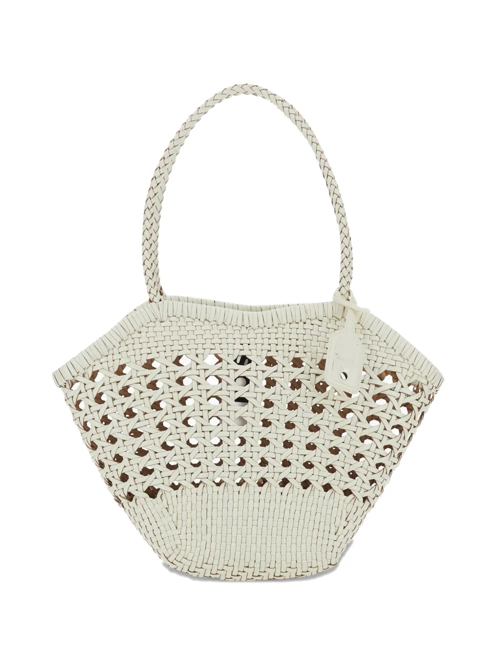 Osoi Lip braided openwork shoulder bag - Bianco