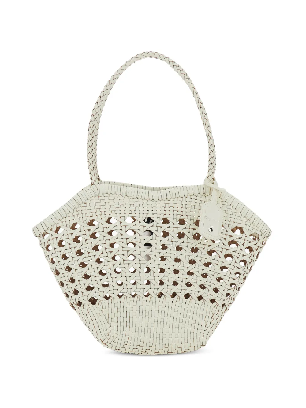 Osoi Lip braided openwork shoulder bag - Bianco